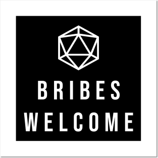 D20 DM Bribes Welcome Posters and Art